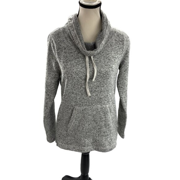 Eddie Bauer Womens Size S Pullover Gray Cowl Neck Long Sleeve Sweatshirt Top - Picture 1 of 6